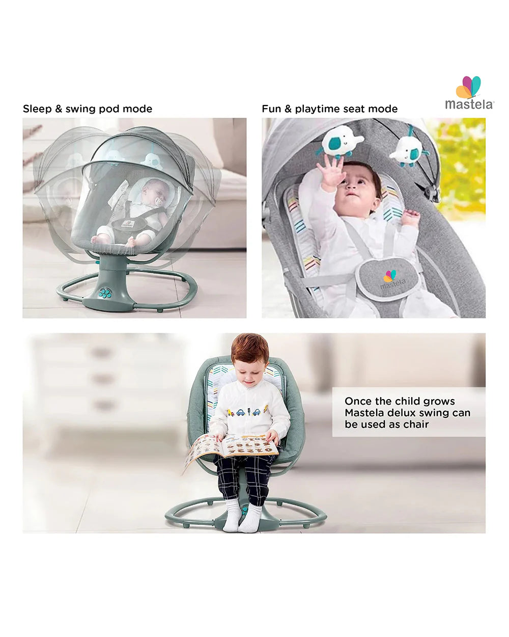 Mastela 3-in-1 Deluxe Multi Functional Bassinet