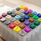 Set de 60 Marqueurs Twin Marker Double Pointe – Couleurs Variées Intenses