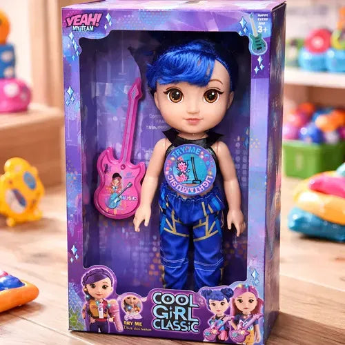 Poupée Rock Star Cool Girl Classic avec Guitare – Jouet Musical dès 3 Ans