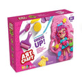 Coffret de pâte à modeler Dede Art Craft Dress Up Play Dough, sur le thème rose et violet, pour créer des tenues de poupée