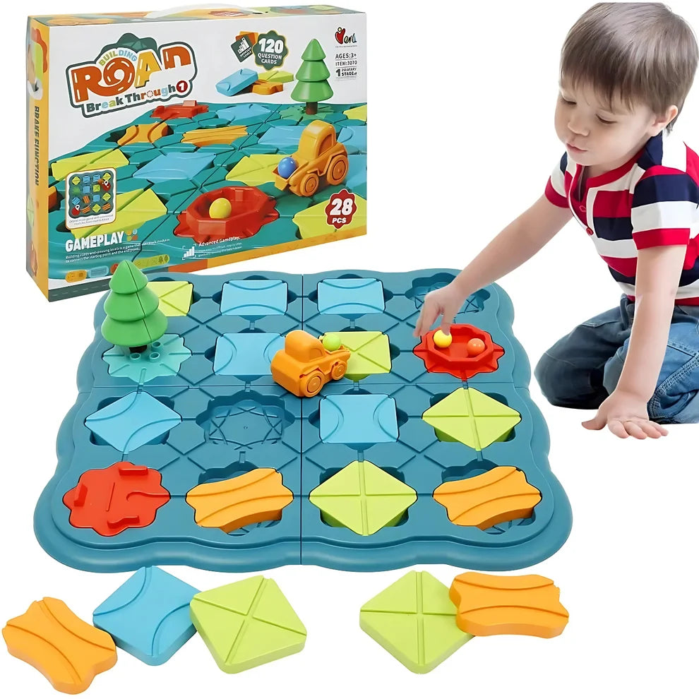 Jeu de Société Road Break Through dès 3 Ans – 28 Pièces