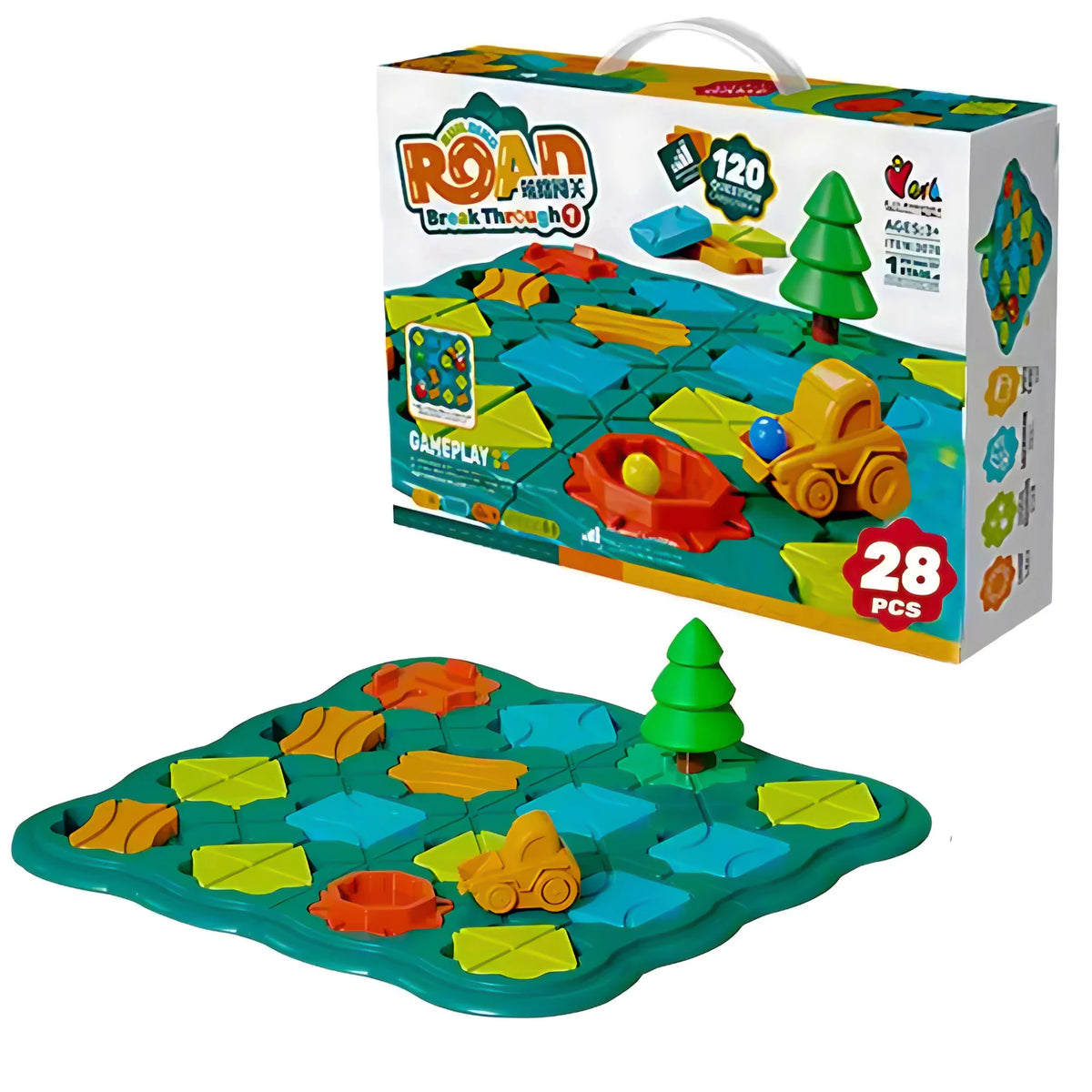 Jeu de Société Road Break Through dès 3 Ans – 28 Pièces