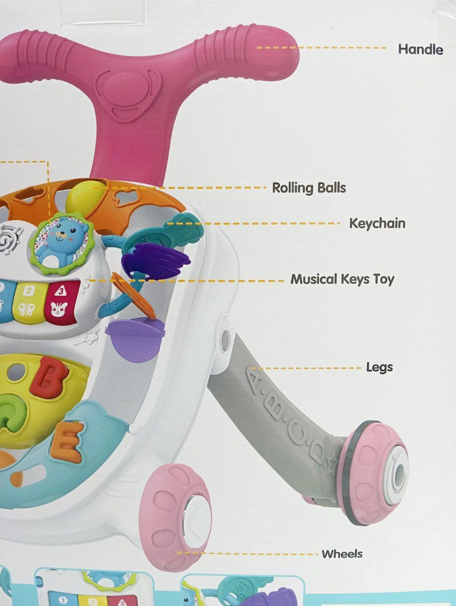 Kids Melody 3-in-1 activity walker and table featuring interactive