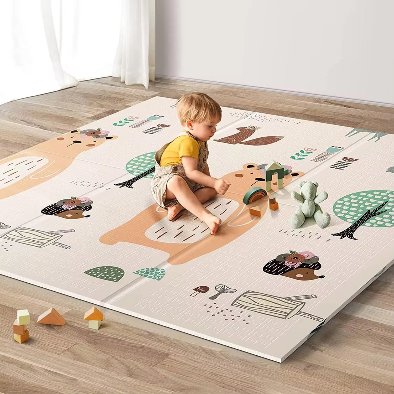 Tapis mousse antichoc pliable bébé 200 X 180 cm