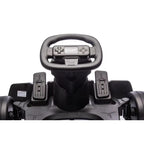 Kart Électrique Enfant 24V – Karting Sport avec Aileron - Turquoise