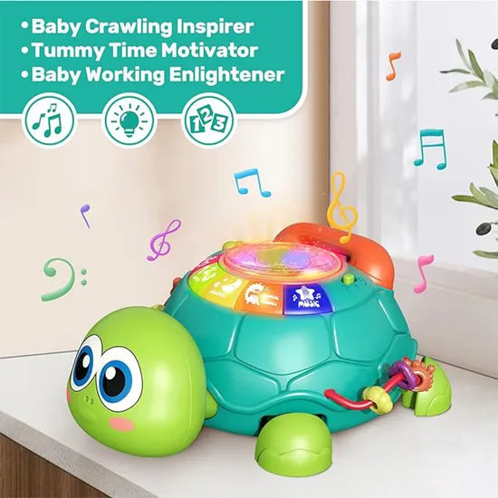 Tortue Interactive Téléphone qui Rampe – Jouet Éducatif Musical