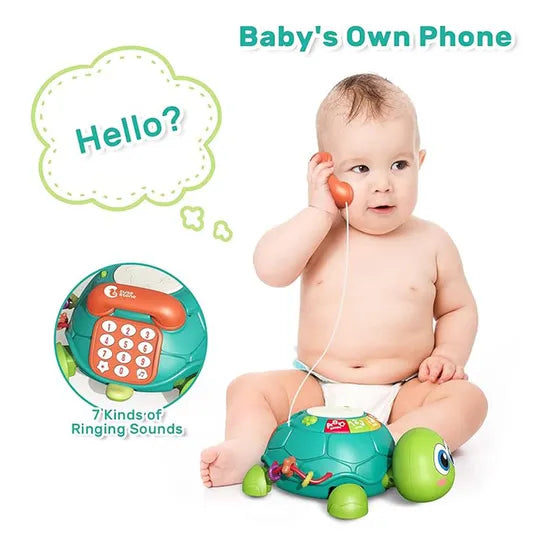 Tortue Interactive Téléphone qui Rampe – Jouet Éducatif Musical