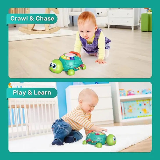 Tortue Interactive Téléphone qui Rampe – Jouet Éducatif Musical