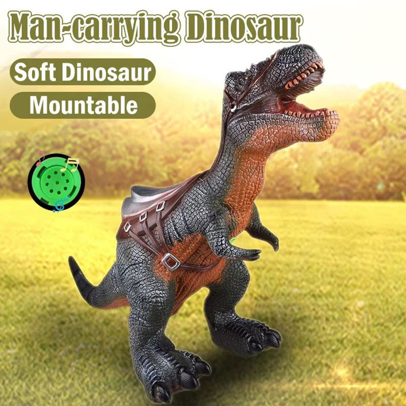 Dinosaure T-Rex Porteur Géant avec Selle & Son Réaliste – 2 Ans et Plus