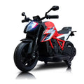 Moto Électrique KTM Sport licencié 12V avec LED, Musique et Roulettes Stabilatrices - Rouge