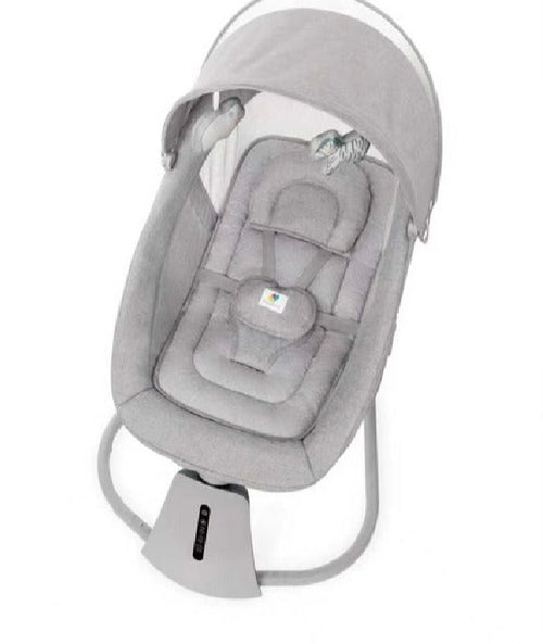 Berceau Balancelle Mastela Aura Deluxe Gris – Démarrage par Induction, Ciel de Lit
