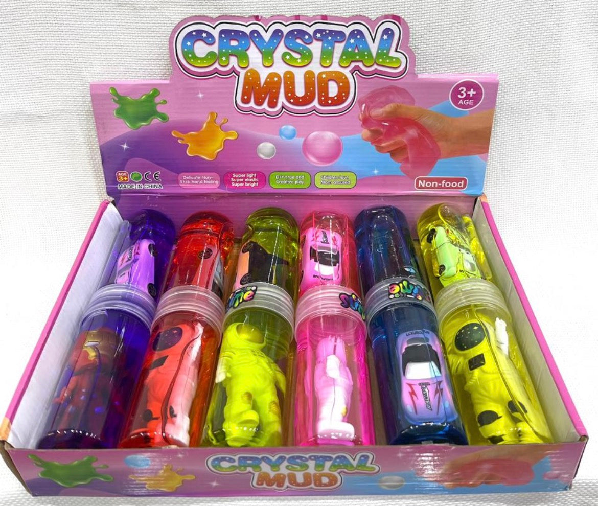 Slime Crystal Mud avec Figurine Surprise – Pâte Élastique