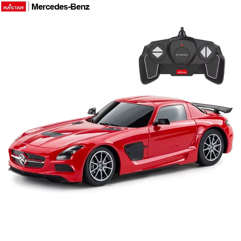 Rastar Mercedes SLS AMG 1:18 – Voiture Télécommandée Officielle, LED, RC