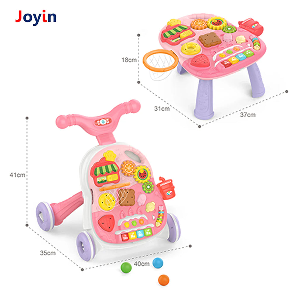 Huanger brand 2-in-1 Baby Walker and Activity Table
