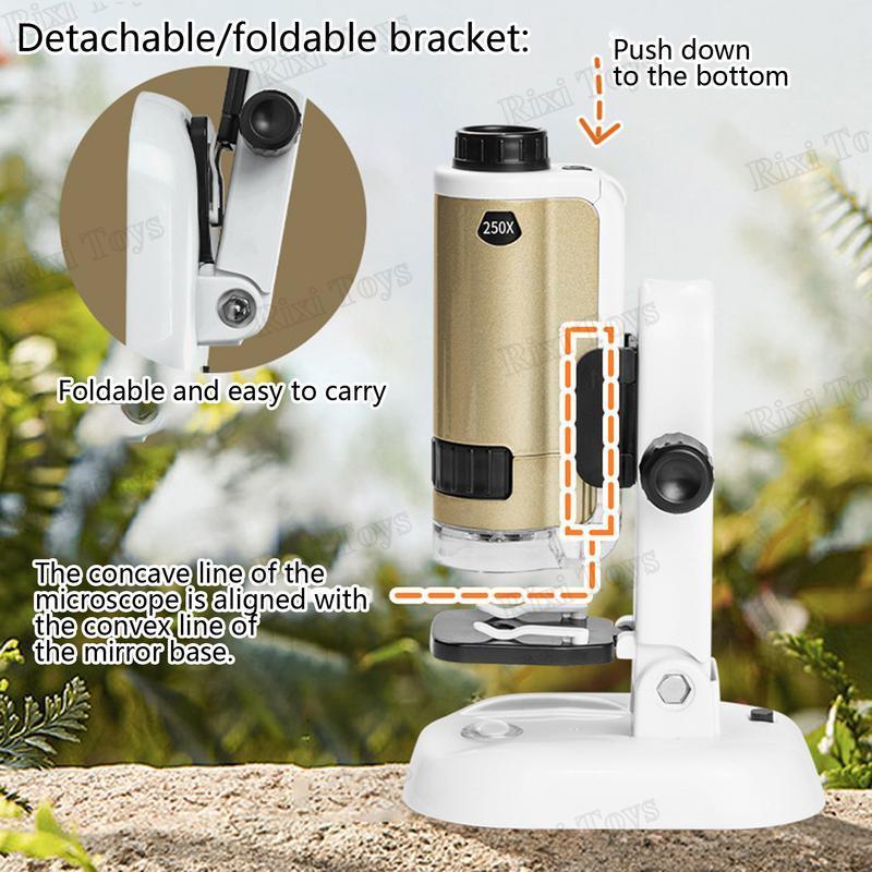 Microscope en Alliage 100x–250x dès 6 Ans