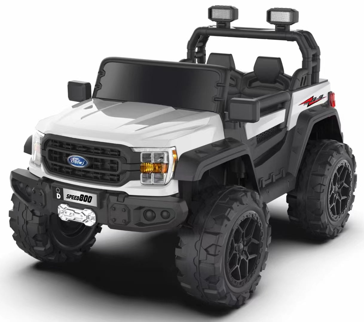Voiture Électrique Ford Enfant 12V – 4x4 Off-Road- Blanc