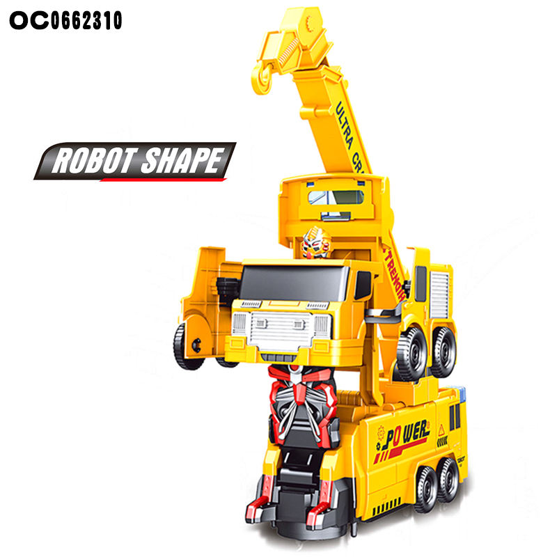Camion Grue Transformable en Robot – Déformation Automatique dès 3 Ans
