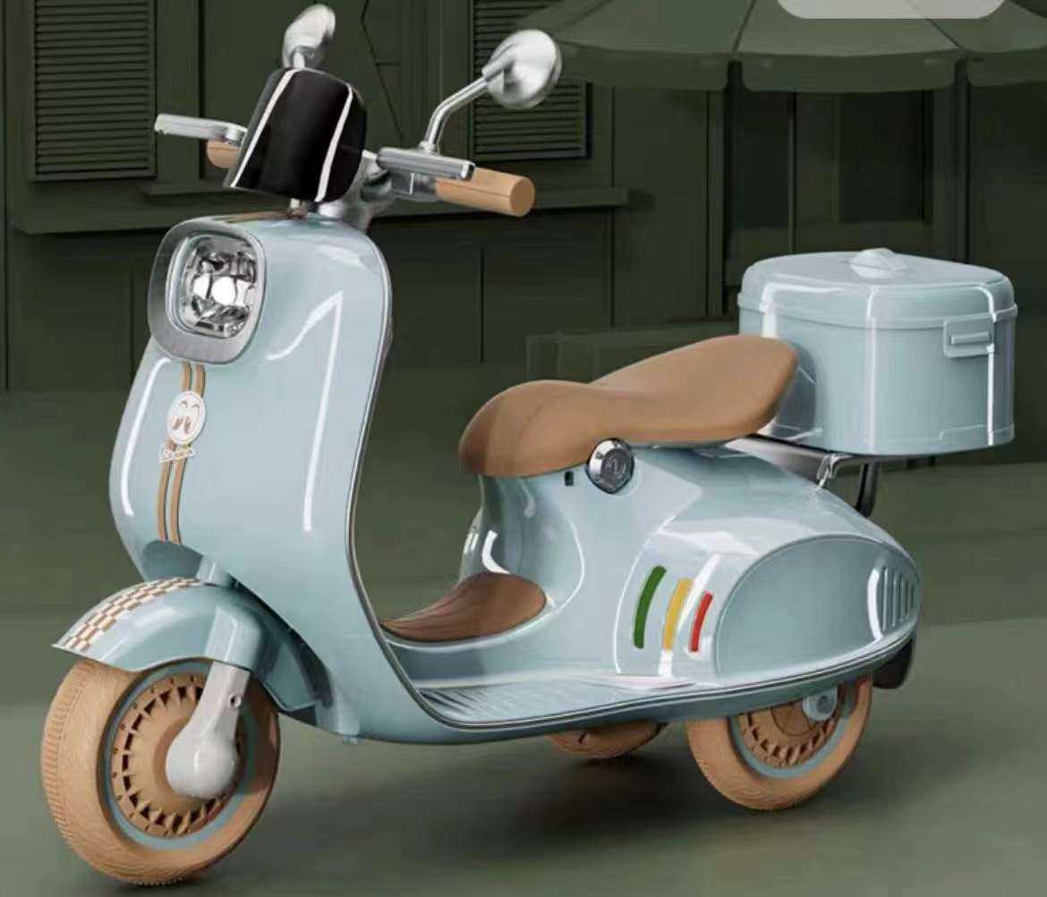 Moto Électrique 3 Roues pour Enfant – Premier Ride-On Stable avec Batterie 12V - Gris