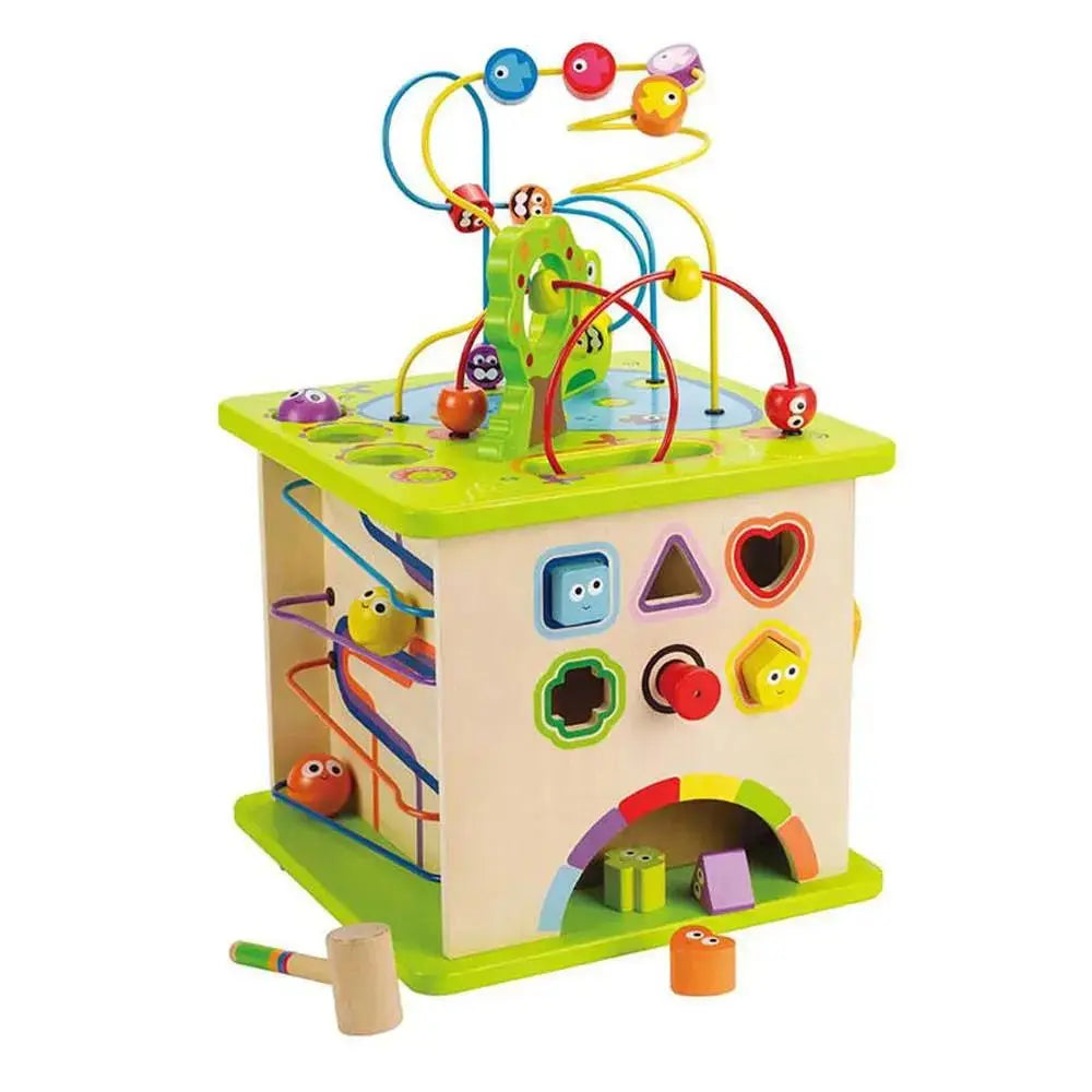 Cube d’Activités en Bois Hape – Animaux de la Ferme