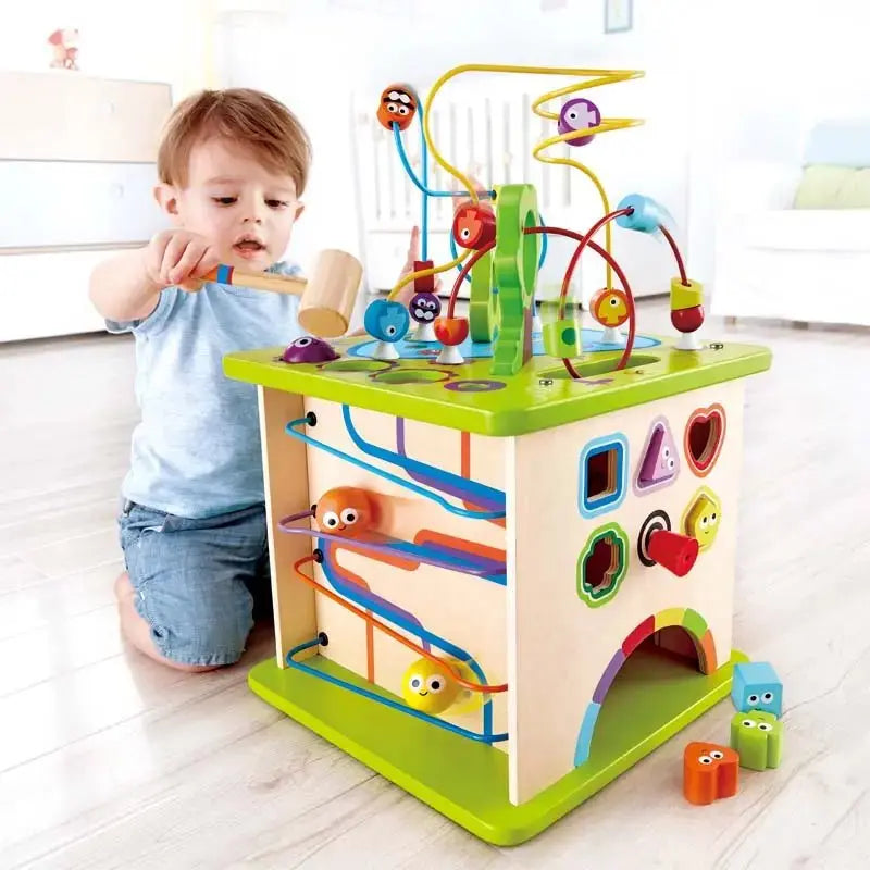 Cube d’Activités en Bois Hape – Animaux de la Ferme