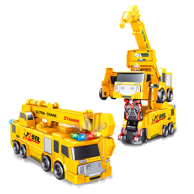 Camion Grue Transformable en Robot – Déformation Automatique dès 3 Ans