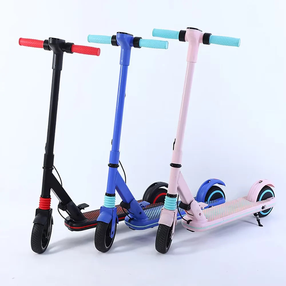 Trottinette Électrique Enfant 24V Pliable - 6 à 13 ans - Noire