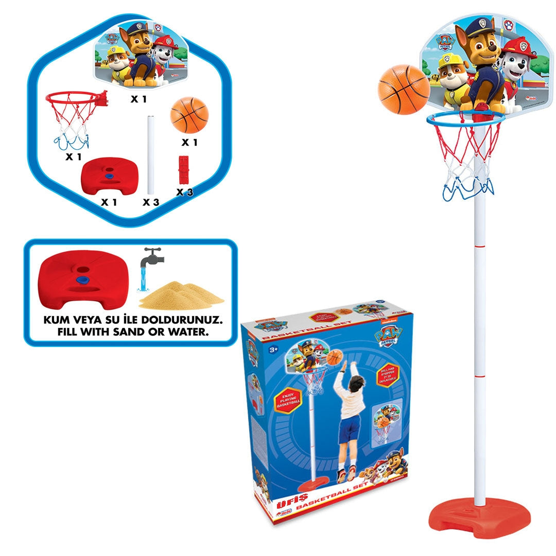 Panier de Basket Paw Patrol sur Pied Réglable