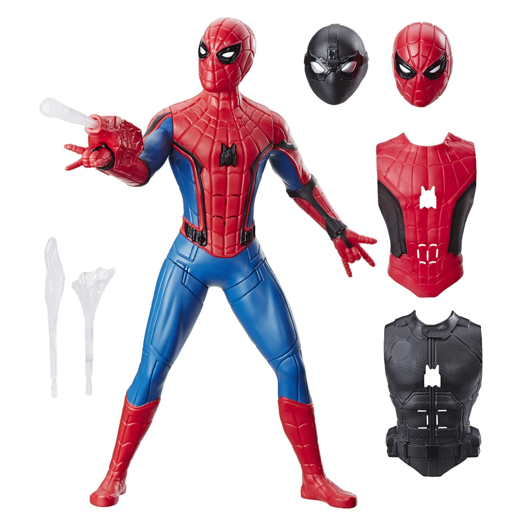 Figurine Spider-Man Far From Home - Hasbro – Articulée avec Sons et Accessoires