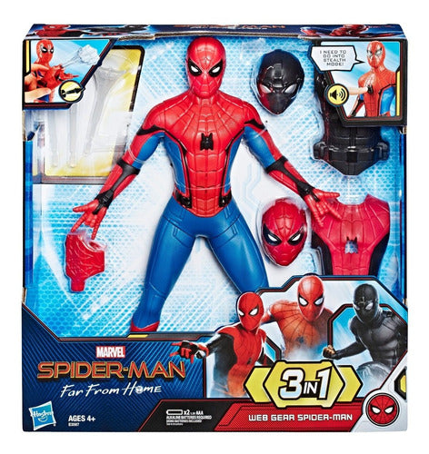 Figurine Spider-Man Far From Home - Hasbro – Articulée avec Sons et Accessoires