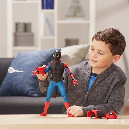 Figurine Spider-Man Far From Home - Hasbro – Articulée avec Sons et Accessoires