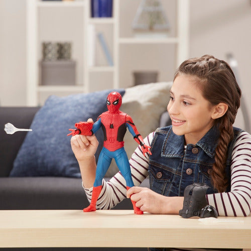 Figurine Spider-Man Far From Home - Hasbro – Articulée avec Sons et Accessoires