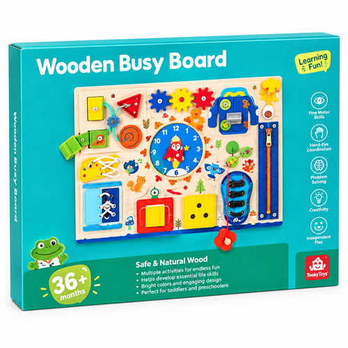 Busy Board Montessori en Bois dès 36 Mois