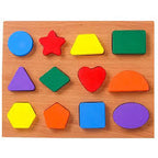 Puzzle en Bois 12 Formes Géométriques