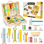 Coffret Outils en Bois 34 Pièces