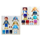 Puzzle Habillage Garçon & Fille en Bois