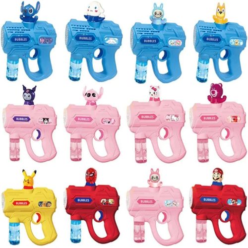Pistolet à Bulles Enfant Lumineux – Personnages Assortis