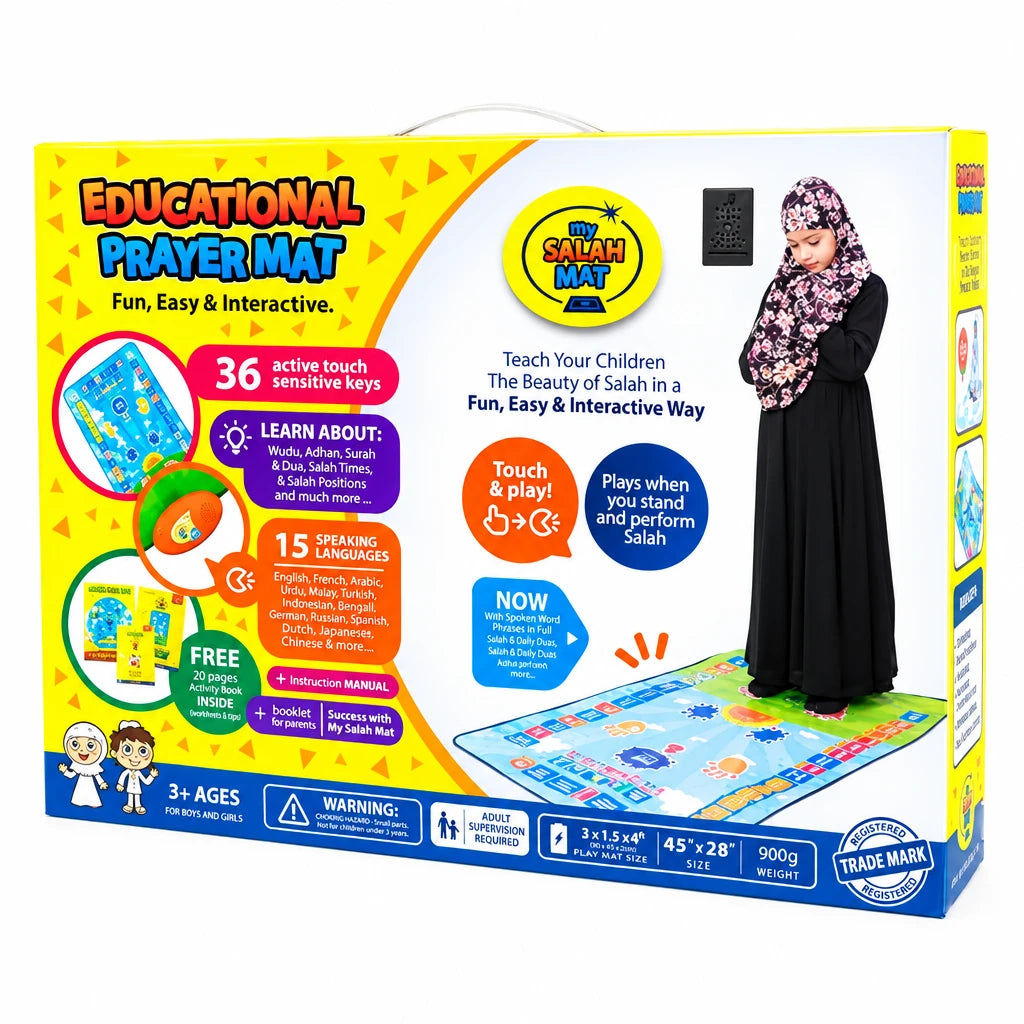 Tapis de Prière Éducatif Interactif pour Enfants
