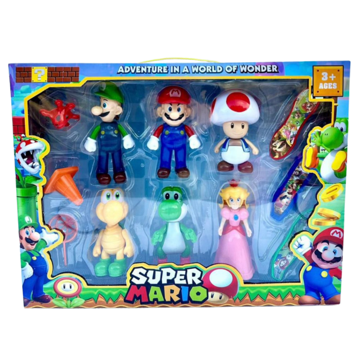 Coffret 6 Figurines Thème Super Mario – Set B