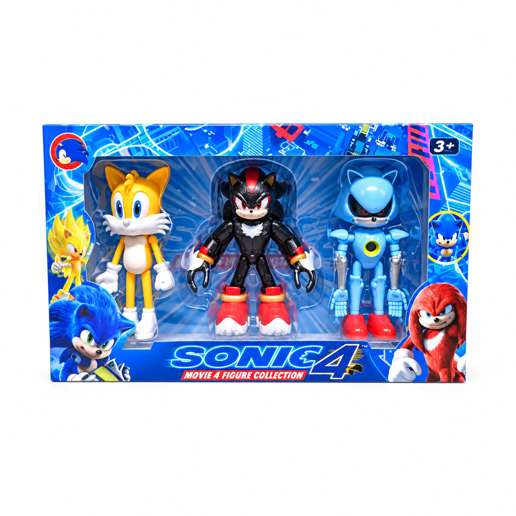 Coffret Figurines Thème Sonic – 3 Pièces dès 3 Ans