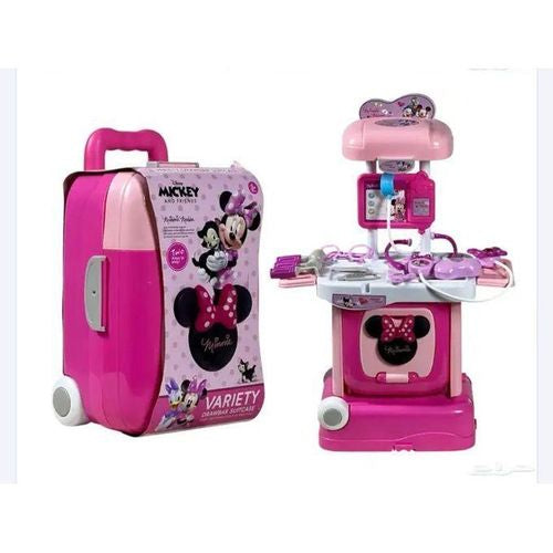 Valise de Jeu à Roulettes Thème Minnie – Modèles Assortis