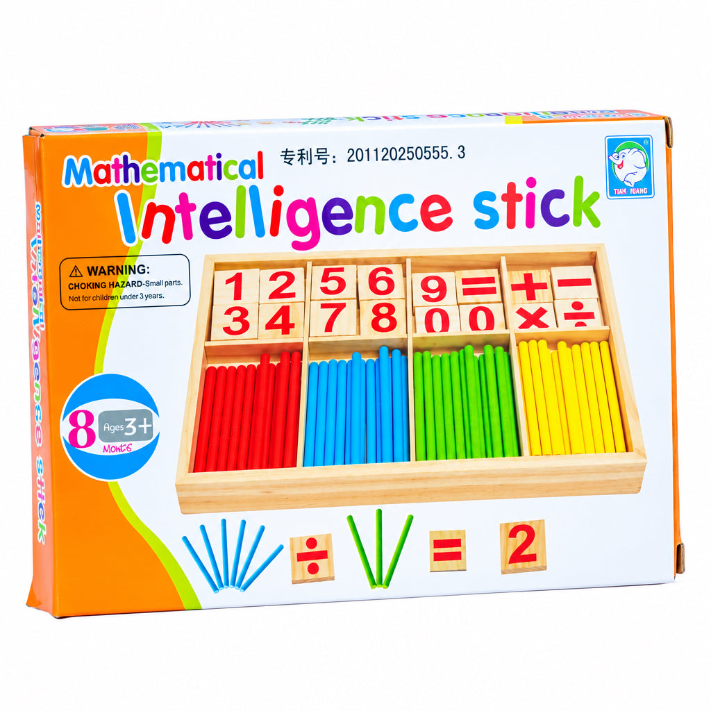 Bâtonnets Mathématiques Montessori en Bois – Apprendre à Compter