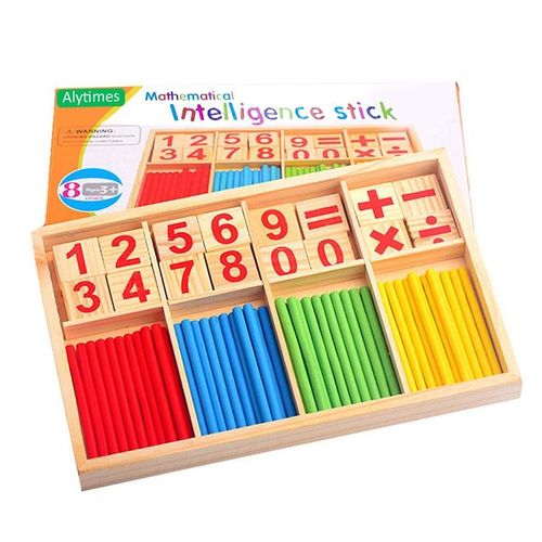 Bâtonnets Mathématiques Montessori en Bois – Apprendre à Compter