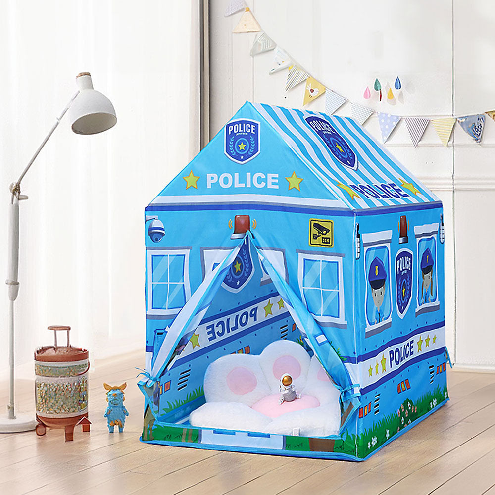 Tente de Jeu Maison de Police avec 50 Balles pour Enfant