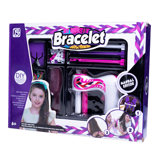Kit Tressage Cheveux et Bracelets DIY avec Perles dès 6 Ans