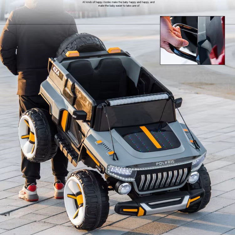Jeep Électrique Géante 2 Places pour Enfants avec Télécommande – Gris