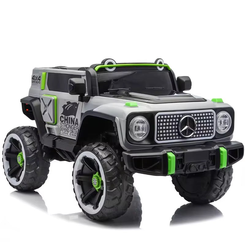 Jeep Électrique 12V 4x4 Enfant Télécommande Grise