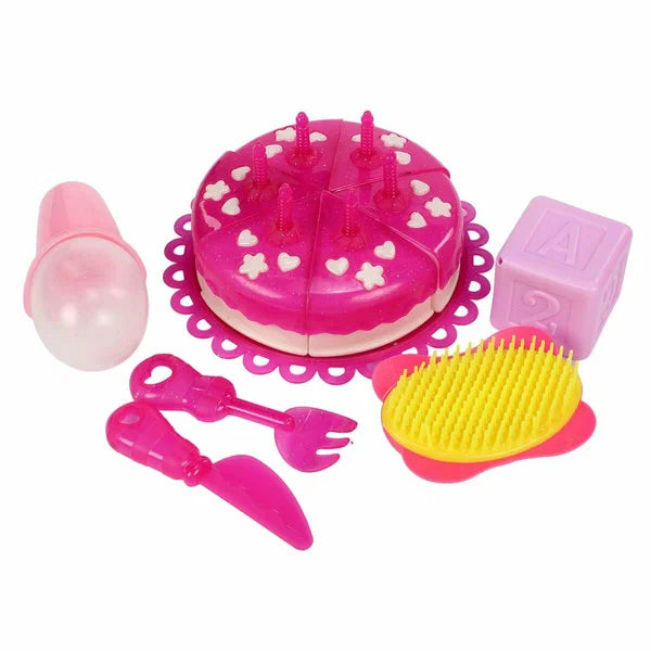 Poupée Yala Baby Anniversaire avec Gâteau et Accessoires 40 cm – Dès 3 Ans