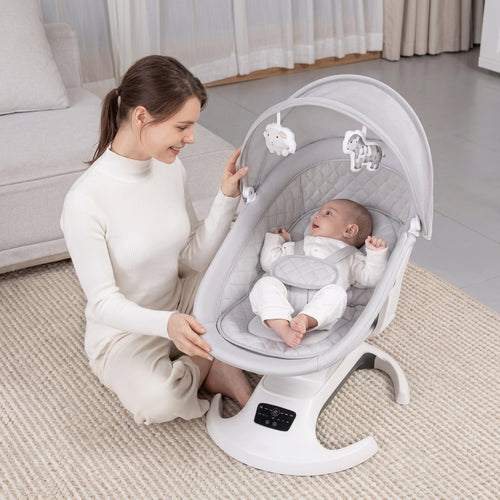 Berceau Balancelle Mastela Ori Euphoria 3D – Siège Rotatif 360° et Moustiquaire