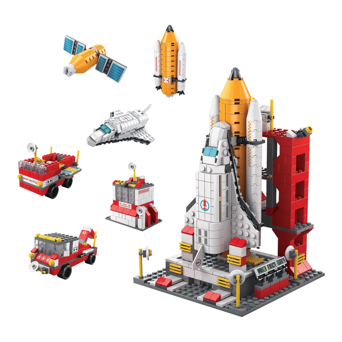 Jeu de Construction 1000 Pièces 6 en 1 – Navette Spatiale dès 6 Ans