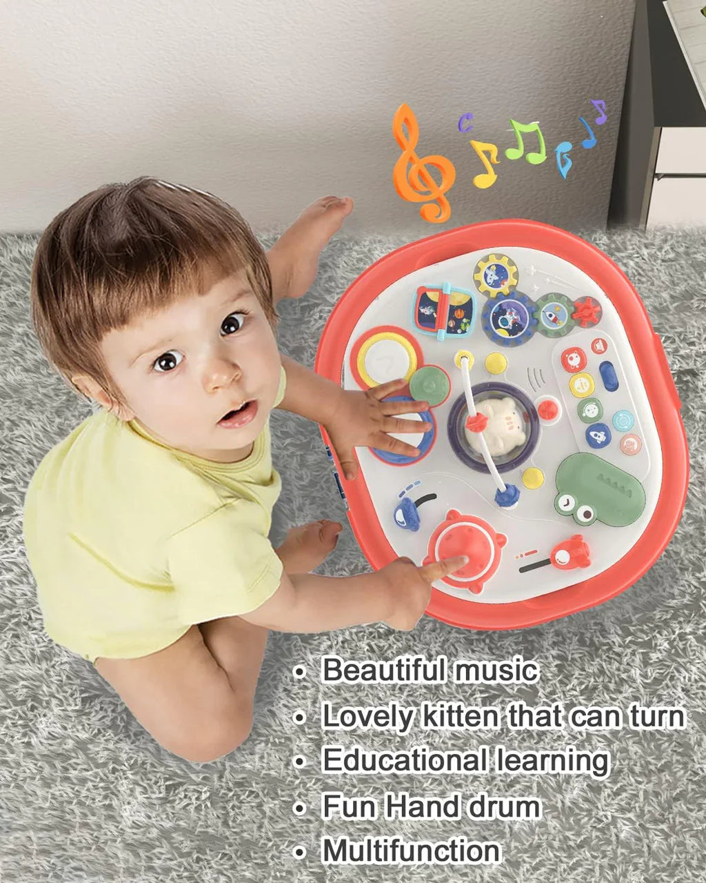 Table d’Activités Éducative pour Bébé – Sons & Lumières - Huanger